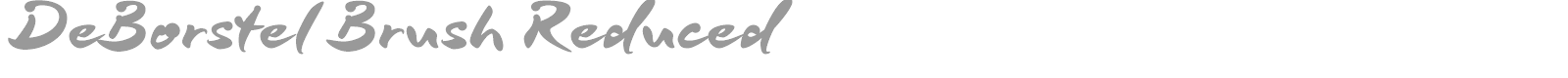 DeBorstel Brush font preview